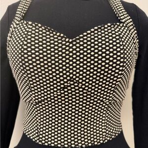 Love Culture Black and White Polka Dot Camisole